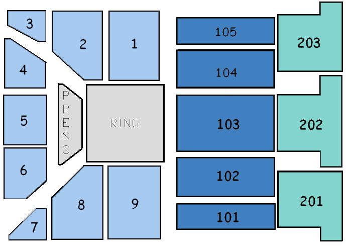 Boardwalk Hall Seating Chart View