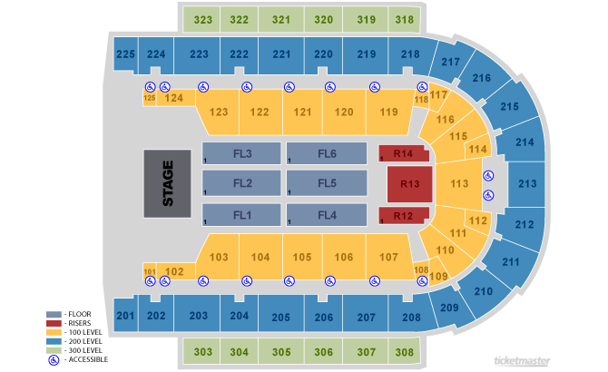 Headliners Music Hall Seating Chart