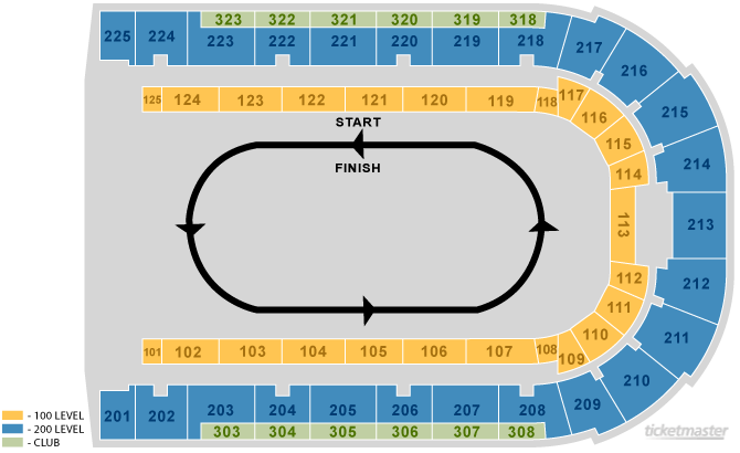 Boardwalk Hall Seating Chart View