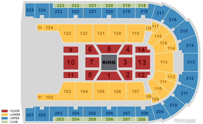Boardwalk Hall Seating Chart With Rows